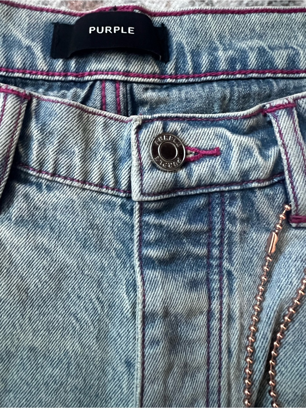 Purple Brand Men’s Skinny Jeans in Light Blue Wash - Size 33, tags attached - Picture 12 of 16